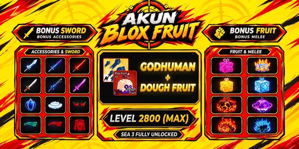 Blox Fruit Account (Max Level) – Godhuman + Dough