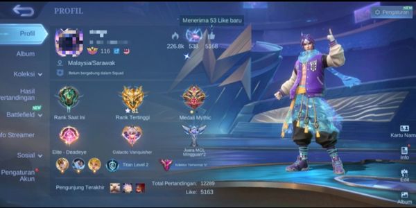 amz94 selling Luxury account, perfect for goldlane users, great Winrate, luxury Skins, cool and many effects, cool and many emotes, abundant items, cheap only sis