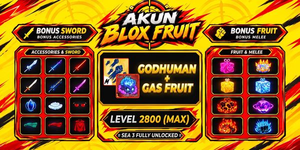 Blox Fruit Account (Max Level) – Godhuman + Gas