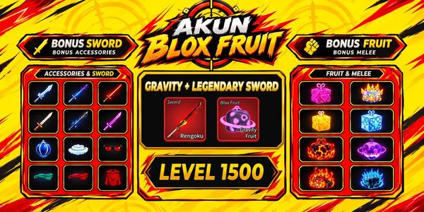 Blox Fruit Account (Level 1500) – Gravity + Legendary Sword