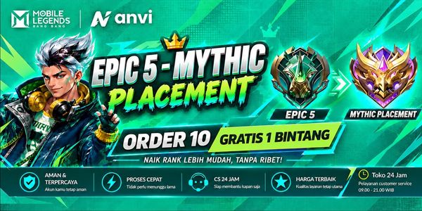 Paket Rank Epic 5-Mythic 1