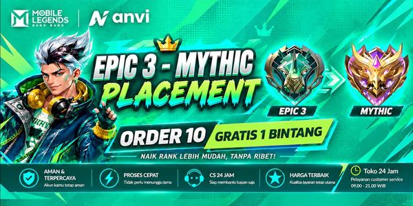 Paket Rank Epic 3-Mythic 1