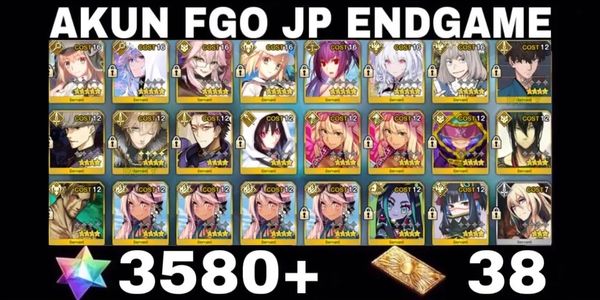 حساب FGO JP 3200 SQ+Artoria Caster berserker+دعم رباعي+SSR