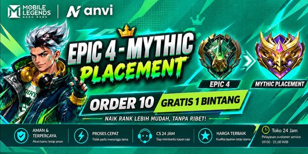 Paket Rank Epic 4-Mythic 1