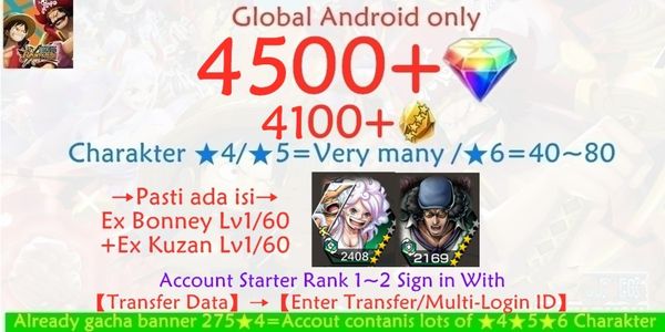 OPBR Account ONE PIECE Bounty Rush-21