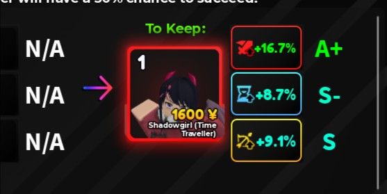 ShadowGirl/Homuru Good Stat - Anime Adventures