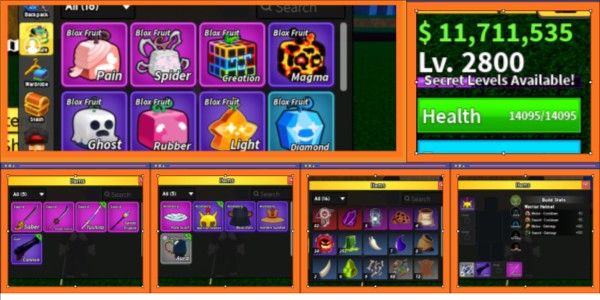 Blox Fruit Account Bonus Legendary Fruit - As per Image