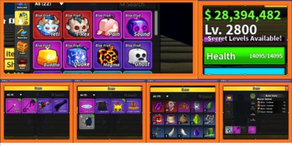 CUENTA BLOX FRUIT + BONO FRUTA YETI EN INVENTARIO