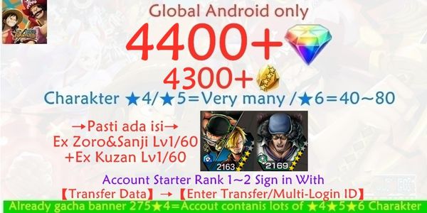 Akun OPBR One Piece Bounty Rush-26