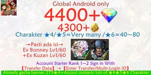 Akun OPBR ONE PIECE Bounty Rush-25