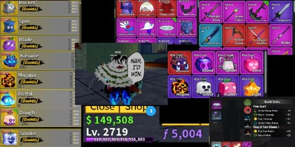 Blox Fruits account - 8 permanent