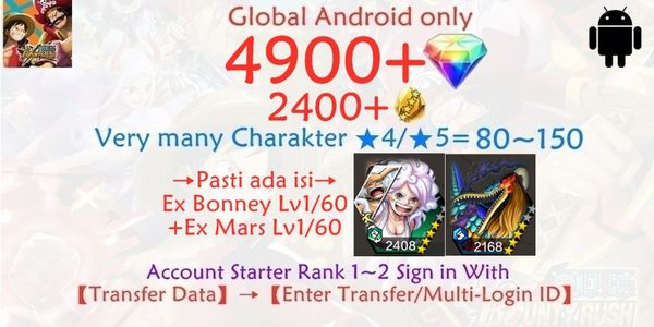 Akun OPBR ONE PIECE Bounty Rush-19