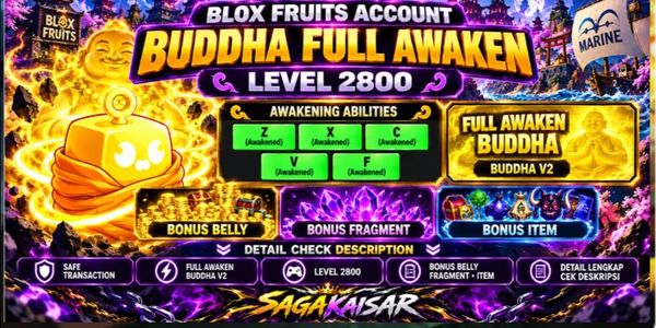 حساب Blox Fruits بودا أويكنينج (للتفاصيل تحقق من الوصف)
