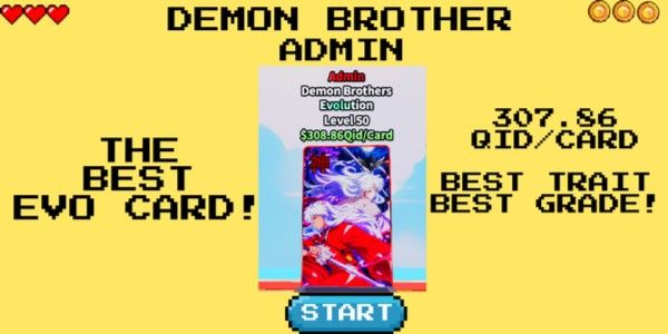 Demon Brother | Moonlight Evo (Admin) 307,86Qid/Karte