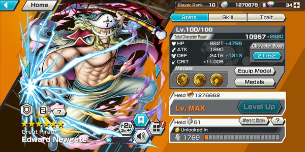 Akun Extreme | Whitebeard EX Max LVL 100 [Android/iOS]