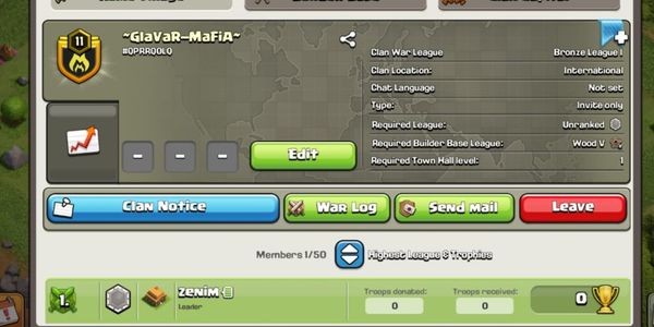 	Clan Level 11