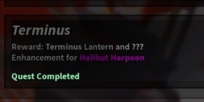 Halibut Harpoon Terminus Challenge