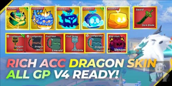 Akun RIch ACC Perm Dragon Skin GG All GP +6 Storage