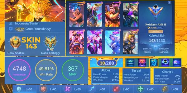 #92 CHEAP MOBILE LEGENDS ACCOUNT