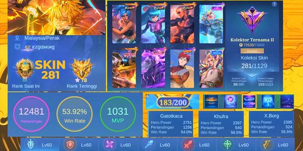 #87 सस्ता Mobile Legends अकाउंट
