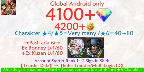 OPBR Account ONE PIECE Bounty Rush-21