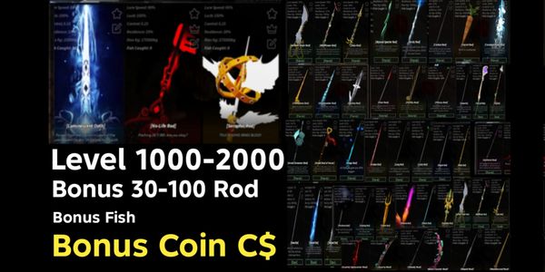 Akun Fisch Bonus Rod + Bonus Coin + Bonus Fish