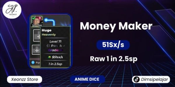 Anime Dice - Generatore di soldi 51sx/s