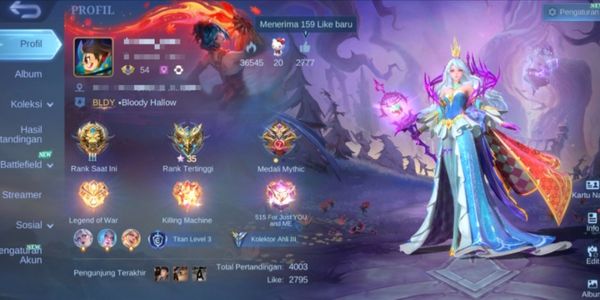 amz94 selling Vexana Zenith account, Perfect for mage users, Cool skin, good win rate, awesome effects, lots of emotes, abundant items, plus squad, cheap sis
