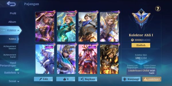 MOBILE LEGEND ACCOUNT | 100+ SKINS | EXPERT COLLECTOR | CHEAP & GUARANTEED