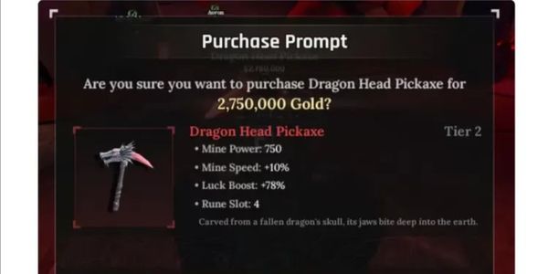 Cheap Joki Dragon Head Pickaxe