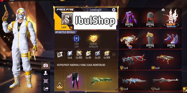 AKUNFFPRIME6 SPEKGACORCOLLABNARUTO 7EVOGUN1MAX SG4RASASGLUMUT DANAPELAJAR