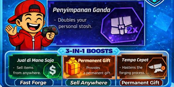 3 in 1-Fast Forge, -Sell Anywhere, -Double Storage
