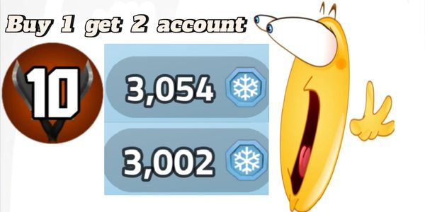 Buy 1 get 2 accounts each containing 3k coins