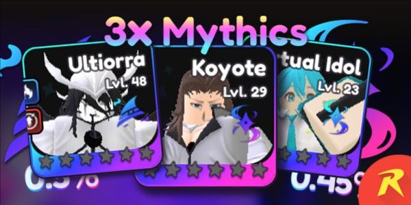 Akun 3x Mythic (Coyote ASTRAL + Ulqiora WIZARD + Idol) Universal Tower Defense