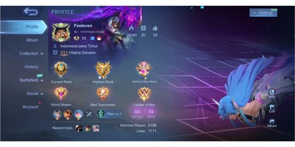 ML GG ACCOUNT CHEAP | MAX EMBLEM | ANTI HACKBACK !