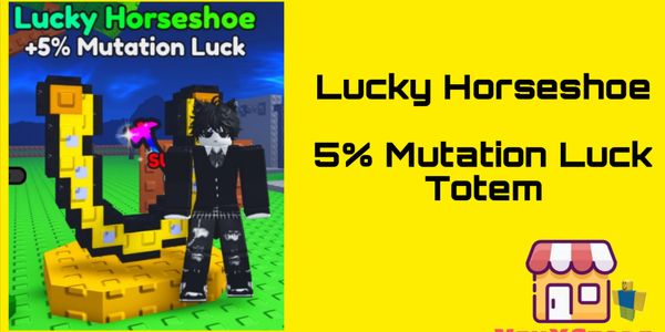 Lucky Horseshoe +5% Mutation Luck (Totem) - Chop Your Tree