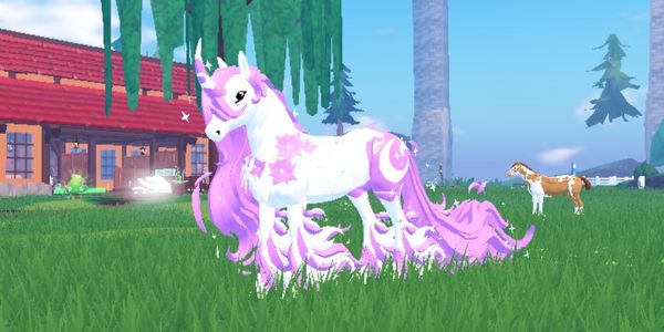 Purple Hollyhoof Horse