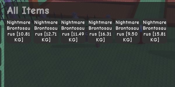 4 Nightmare Brontosaurus (Max Passive 30%)