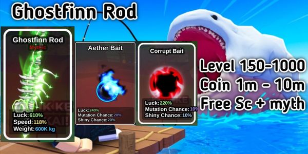 AKUN FISH IT! GHOSTFINN ROD POLOSAN