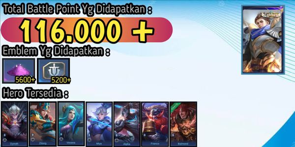 Akun Smurf Bp Banyak + Skin Deluxe #02