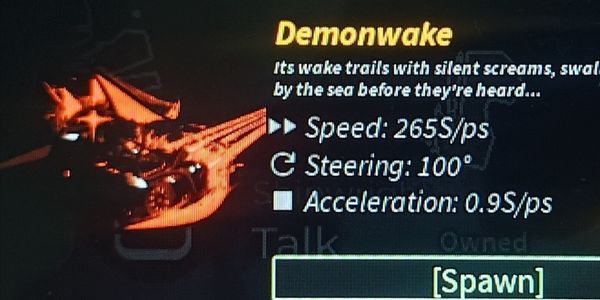 Demonwake - Boat