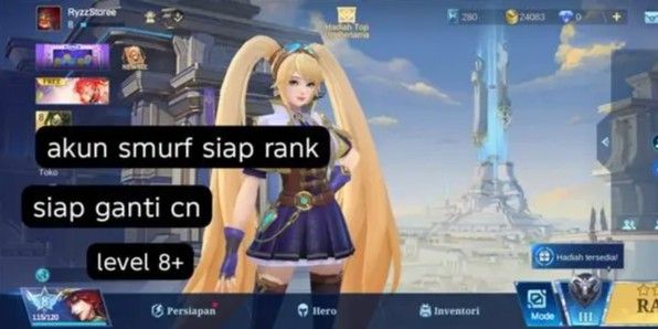 Cheapest New Mobile Legends Account with Guaranteed Level 8 Ready to Rank