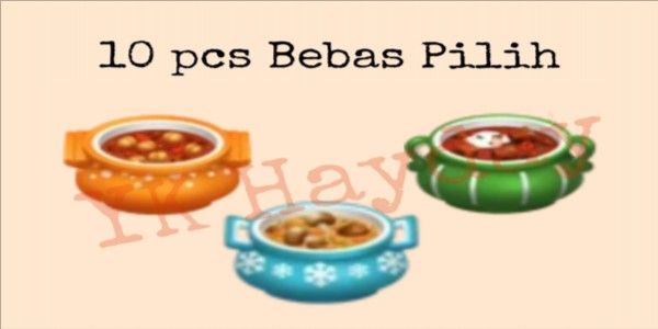 10 pcs DAPUR KUALI "BEBAS PILIH", Tinggal ketik mau yang mana