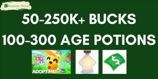 AKUN BANYAK AGE UP POTION & BUCKS | ADOPT ME