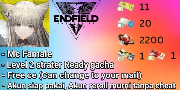 Account Reroll Arknights Endfield MC Female (Asia)