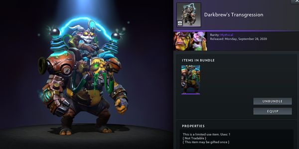 Darkbrew's Transgression (Alchemist Set) Collector Cache TI11