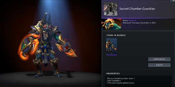 Sacred Chamber Guardian (Huskar Set) Collector Cache TI11