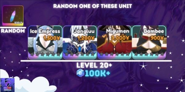 Akun Starter 100K Gems + Trait Reroll | Universal Tower Defense