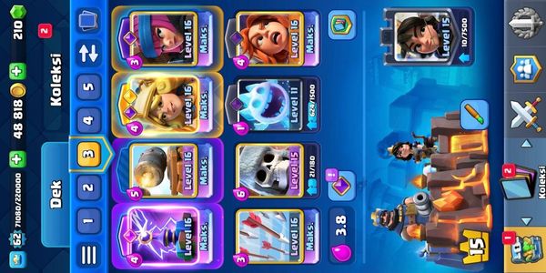 GOOD ACCOUNT | LEVEL 62 | TROPHY 11205 | 11 EVO CARDS | KT LEVEL 15 | GEMS 210 | CN 500 | Thai language | ARENA 27 | EMOTE 49 | TRUSTED AND SECURE