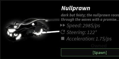 Nullprawn boat
